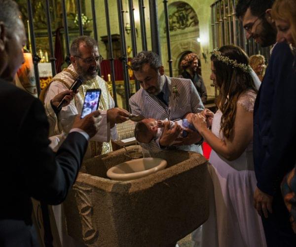 Il battesimo di Corrado Santiago